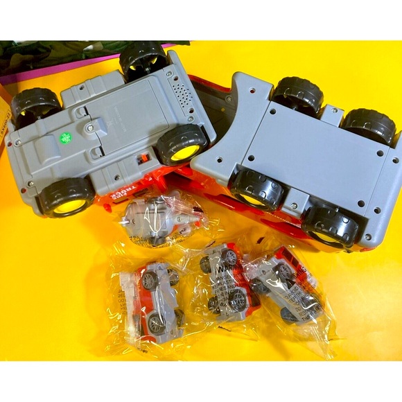 NEW 5 in 1 Toy Rescue Team Pull Back Fire Truck Lights + Music Helicopter Age 3+ - Picture 4 of 9